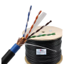 Orel Entry Câble Ethernet Outdoor (Extérieur) SFTP Cat6 23AWG CCA 305m Blindé Double Gaine Noir