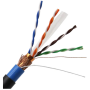 Orel Entry Câble Ethernet Outdoor (Extérieur) SFTP Cat6 23AWG CCA 305m Blindé Double Gaine Noir